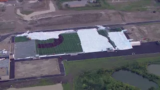 Storms bring down newly erected sports dome in Tinley Park