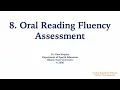 8 Oral Reading Fluency Assessment