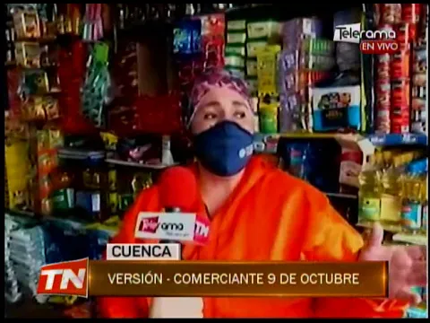 Aglomeración de personas en el sector de 9 de Octubre