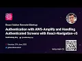 Authentication with - Navigation-v5