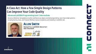 A Class Act How a Few Simple Design Patterns Can Improve Your Code Quality NI Connect 2026