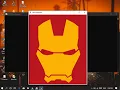 Making Ironman Face Program in Python Python Program Ironman