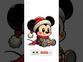 How to Draw Baby Mickey Mouse for Christmas Cute Easy Holiday Art