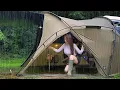 Download Lagu Solo camping soaked in rainstorm Real heavy rain Relaxing deep sleep ASMR