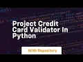 Project credit card validator in python
