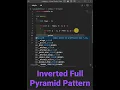 Inverted Full Pyramid Pattern in C inverted pyramid pattern in c Pyramid Patterns in C