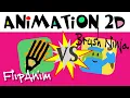 Flipanim VS Brush Ninja - animation 2D en ligne