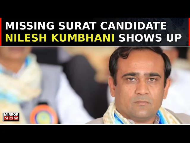 Download MP3 Cong's Missing Surat Candidate Nilesh Kumbhani Shows UP| Alleges Party For No Support | Daily Mirror