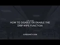JLR SDD How To get coded access and disable or enable the drip wipe function