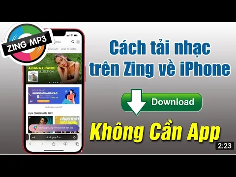 Download MP3 Cách Tải Nhạc từ ZingMp3 về điện thoại IPhone cực dễ