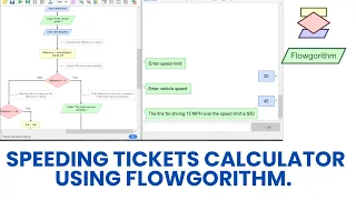 Speeding Tickets Calculator using Flowgorithm