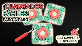 Teje tu primer Cuadrado a Crochet: Tutorial fácil para principiantes
