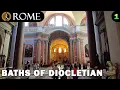 Rome guided tour Baths of Diocletian 1 - S Maria degli Angeli e dei Martiri 4K Ultra