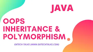 OOPS Concepts - Inheritance Polymorphism Java Tutorial Session-8