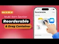 Reorderable Modifier Multi-Item Reordering Section Reordering SwiftUI iOS 27 Xcode 27