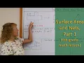 Surface area and nets part 1 6th grade math lesson