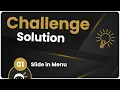 Coding Challenge SOLUTION - Slide in Menu