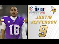 9 Justin Jefferson WR Vikings Top 100 Players of 2025
