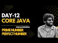 core java day-12 prime number perfect number