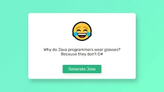 Programming Jokes with HTML CSS and JS
