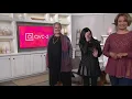 LOGO Lavish by Lori Goldstein Sheer Lace Top with Godets on QVC