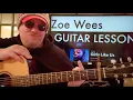 How To Play Girls Like Us Guitar Zoe Wees // easy guitar tutorial beginner lesson chords