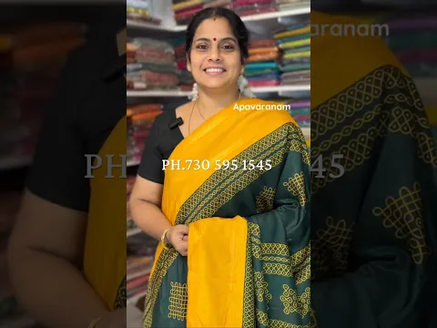 Semi printed silk sarees| Apavaranam| #shortsvideo #saree