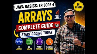 Java Arrays Tutorial in Hindi Beginners Guide 1D Arrays 2D Arrays