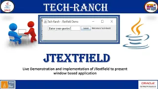 How to create JTextField using Java Swing GUI API Swing Java GUI API TechRanch