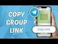 How to Copy Telegram Group Link - Share Group Link in Telegram