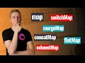 Map switchMap mergeMap flatMap concatMap exhaustMap in RxJS - what is the difference