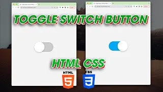 Toggle Button Using HTML CSS CSS Toggle Switch