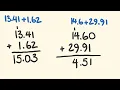 Adding Decimals - How to add decimals