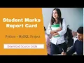 Student report card Python MYSQL Project