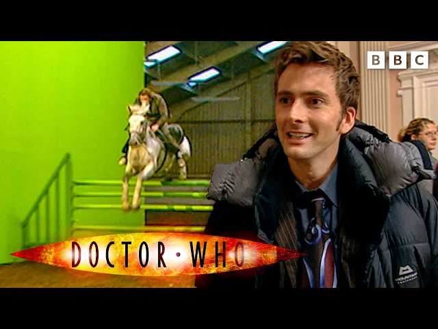Video: David Tennant on a Horse! Filming Iconic "The Girl in the Fireplace" Scene | Doctor Who Confidential