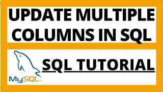 Update multiple column values in SQL using single query Mysql tutorial