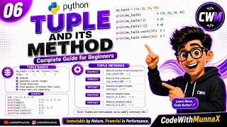 06 Python Tuple and Its Methods Complete Tuple Tutorial for Beginners Python Tutorial 2026