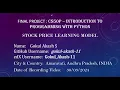 Stock Price Learning Model Final Project CS50P HarvardX
