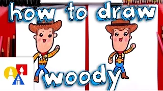 how to draw cartoon woody from toy story