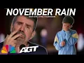 Download Lagu Golden Buzzer: Simon Cowell Crying To Hear The Song November Rain Homeless On The Big World Stage