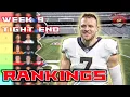 Week 9 TE Rankings Fade em Love em - Lineup Decisions 2023 Fantasy Football