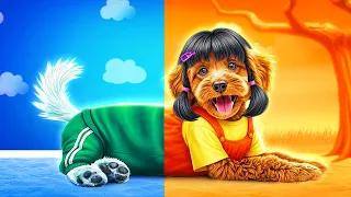 Кукла из игры в Кальмара усыновила собачку!