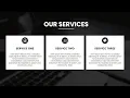 Responsive Services Section Design using HTML and CSS