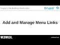 4 2 - Add and Manage Menu Links