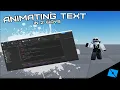 How to add a typing effect on Roblox Studio