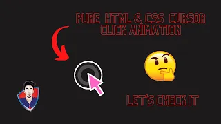 Awesome Cursor click animation using CSS and HTML tutorial - Simple easy and interactive