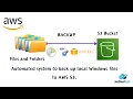 Automated system to back up local Windows files to AWS S3 AWS CLI Task Scheduler bat
