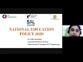 SAL - Ahmedabad Orientation Session on National Education Policy Dr Vidhi Khanduja
