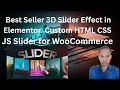 Best Seller 3D Slider Effect in Elementor Custom HTML CSS JS Slider for WooCommerce Products