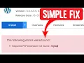Required PHP extension not found mysqli Cpanel WordPress